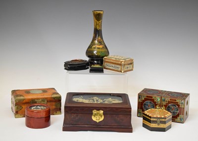 Lot 533 - Assorted Chinese and Eastern boxes