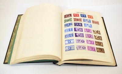 Lot 480 - Stamp album containing Queen Victoria to Queen Elizabeth II GB stamps etc