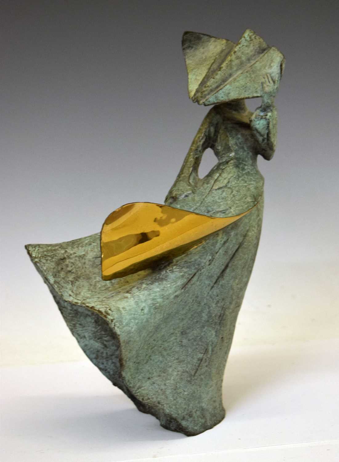 Lot 457 - Philip Jackson (Scottish, b.1944) - Gale Force Nun, limited edition cast bronze figure
