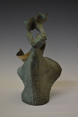 Lot 457 - Philip Jackson (Scottish, b.1944) - Gale Force Nun, limited edition cast bronze figure