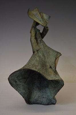 Lot 457 - Philip Jackson (Scottish, b.1944) - Gale Force Nun, limited edition cast bronze figure