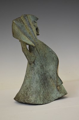 Lot 457 - Philip Jackson (Scottish, b.1944) - Gale Force Nun, limited edition cast bronze figure