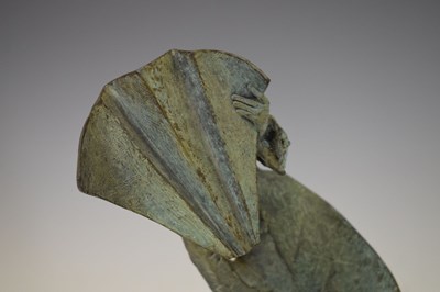 Lot 457 - Philip Jackson (Scottish, b.1944) - Gale Force Nun, limited edition cast bronze figure