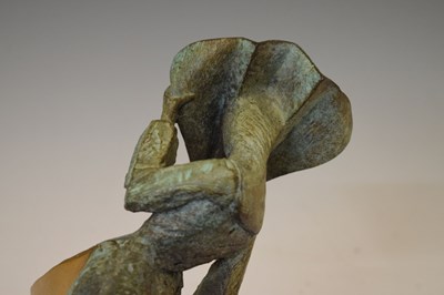 Lot 457 - Philip Jackson (Scottish, b.1944) - Gale Force Nun, limited edition cast bronze figure