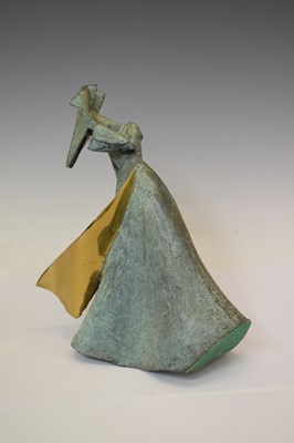 Lot 457 - Philip Jackson (Scottish, b.1944) - Gale Force Nun, limited edition cast bronze figure