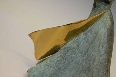 Lot 457 - Philip Jackson (Scottish, b.1944) - Gale Force Nun, limited edition cast bronze figure