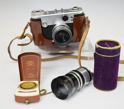 Lot 552 - Periflex 2 camera with Corfield Lumax 1:3,5/45 lens