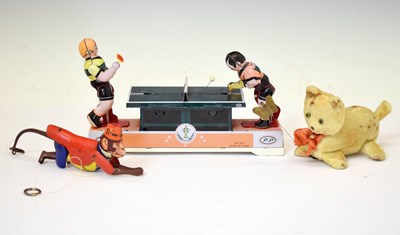Lot 557 - Post Second World War Lehmann West German tinplate monkey