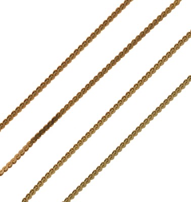 Lot 135 - Yellow metal fancy link necklace