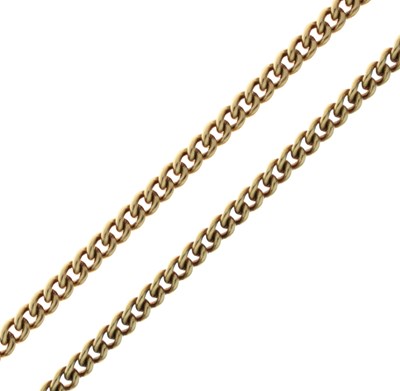 Lot 131 - 9ct gold curb link necklace