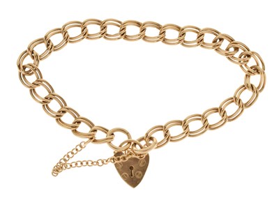 Lot 193 - 9ct gold curb link bracelet