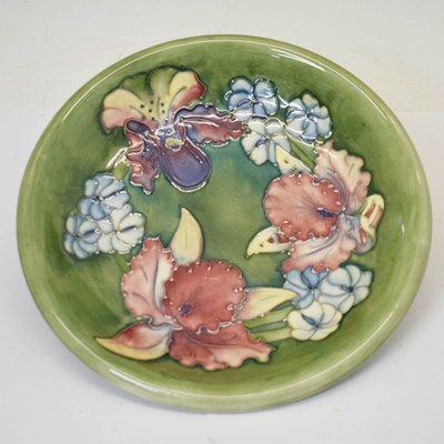 Lot 599 - Moorcroft - William Moorcroft plate in the 'Orchid' pattern