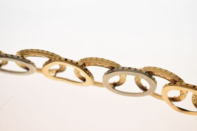 Lot 52 - Italian yellow metal (750) bracelet, 35.2g