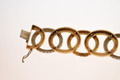 Lot 52 - Italian yellow metal (750) bracelet, 35.2g