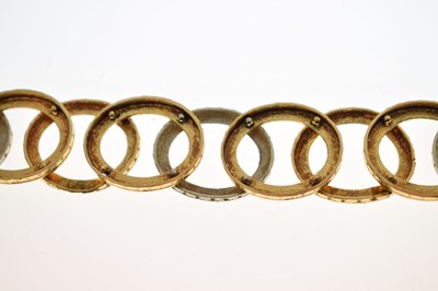 Lot 52 - Italian yellow metal (750) bracelet, 35.2g