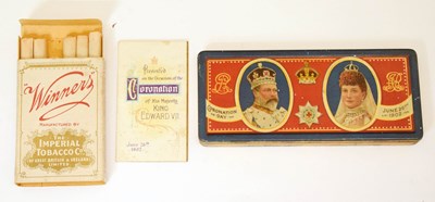 Lot 512 - Coronation of Edward VII and Alexandra commemorative chocolate tin