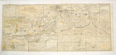 Lot 703 - 19th century map of Surrey