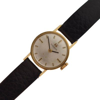 Lot 339 - Tissot - Lady's 18ct gold cased wristwatch