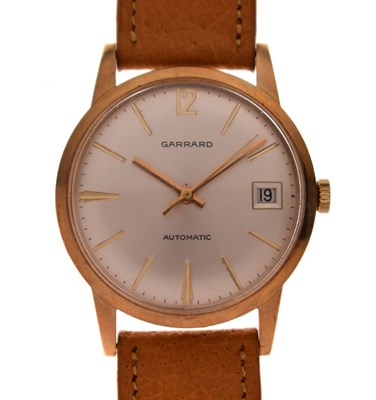 Lot 92 - Garrard - Gentleman's late 1960s 9ct gold case wristwatch