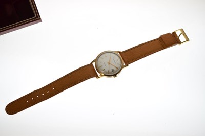Lot 92 - Garrard - Gentleman's late 1960s 9ct gold case wristwatch