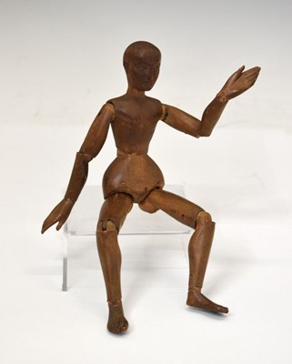 Lot 170 - Artist's wooden lay figure circa 1900