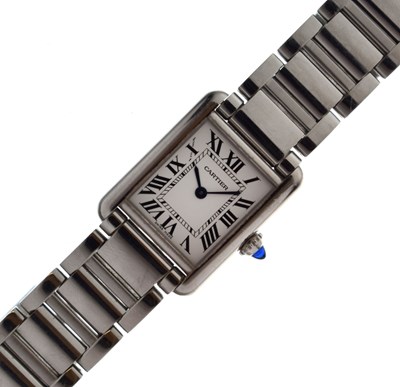 Lot 99 - Cartier - Lady's Tank Must bracelet watch, ref. 4322, circa 2022