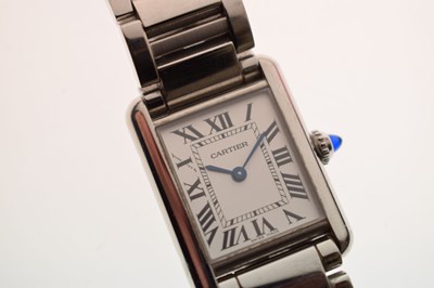 Lot 99 - Cartier - Lady's Tank Must bracelet watch, ref. 4322, circa 2022