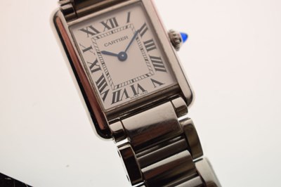 Lot 99 - Cartier - Lady's Tank Must bracelet watch, ref. 4322, circa 2022
