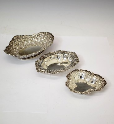 Lot 115 - Late Victorian silver dish and two others