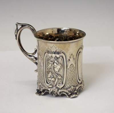 Lot 137 - Victorian silver Christening mug