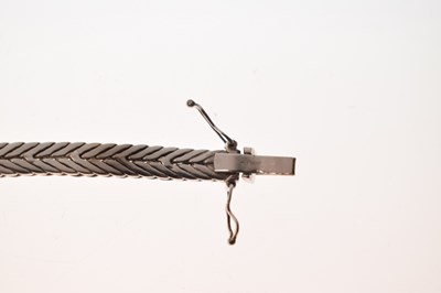 Lot 54 - Diamond 14ct white gold bracelet