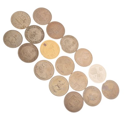 Lot 216 - Coins - Quantity of world Crowns, Dollars etc including