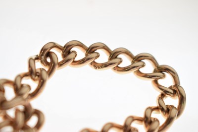 Lot 50 - 9ct gold curb link bracelet