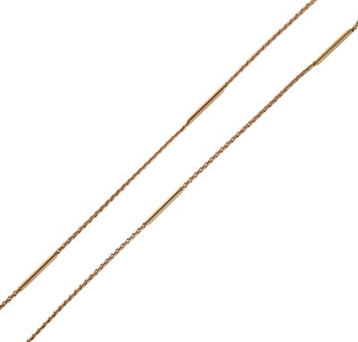 Lot 154 - 9ct gold fancy link necklace