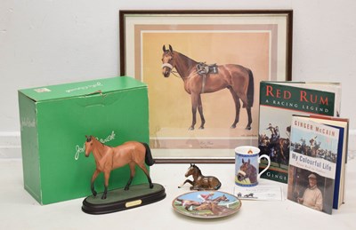Lot 492 - Assorted Red Rum memorabilia