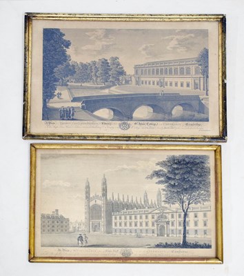 Lot 386 - Two 18th century engravings of Cambridge