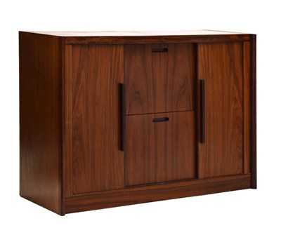 Lot 487 - Santos rosewood veneer drawer cabinet, circa 1975