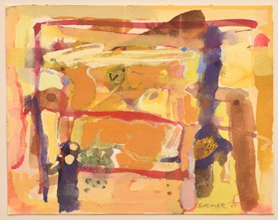 Lot 470 - Derek Balmer PPRWA, Hon. RA (British, b. 1934) – Watercolour heightened with white on card – 'Looking South, 2007'