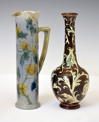 Lot 305 - Martin Brothers, ovoid vase and jug