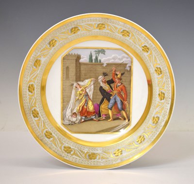 Lot 303 - 19th century Berlin (K.P.M.) porcelain cabinet plate