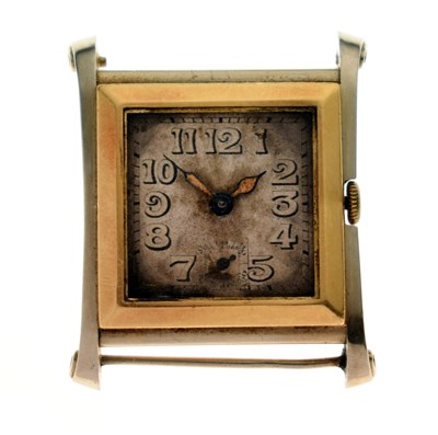 Lot 83 - Rolex - Gentleman's vintage 18K gold cased watch head, circa 1930s