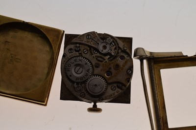 Lot 83 - Rolex - Gentleman's vintage 18K gold cased watch head, circa 1930s
