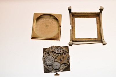 Lot 83 - Rolex - Gentleman's vintage 18K gold cased watch head, circa 1930s
