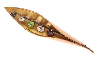 Lot 90 - Arthur Johnson Smith - Lily of the valley brooch