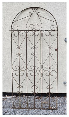 Lot 816 - Arched wrought iron gate