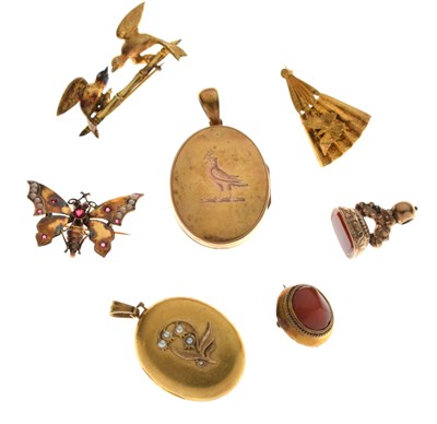 Lot 286 - Assorted Victorian and later base metal jewellery