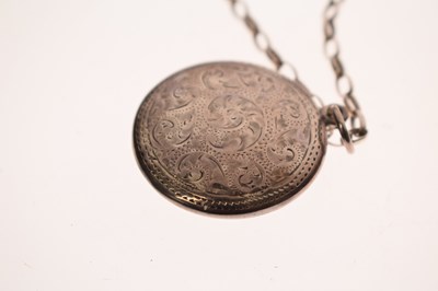 Lot 357 - Early 20th century novelty white-metal stamp case in the form of an envelope, etc