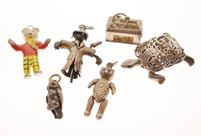 Lot 238 - Group of assorted silver charms