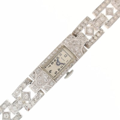 Lot 98 - Alto - Platinum and diamond cocktail watch, 25.7g gross approx