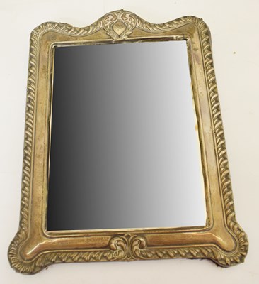 Lot 283 - Edwardian silver mirror